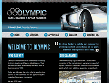 Tablet Screenshot of olympicpanelbeaters.com
